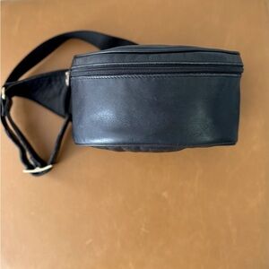 Vintage Coach USA Leather Belt Bag Waist Pack‎ Black